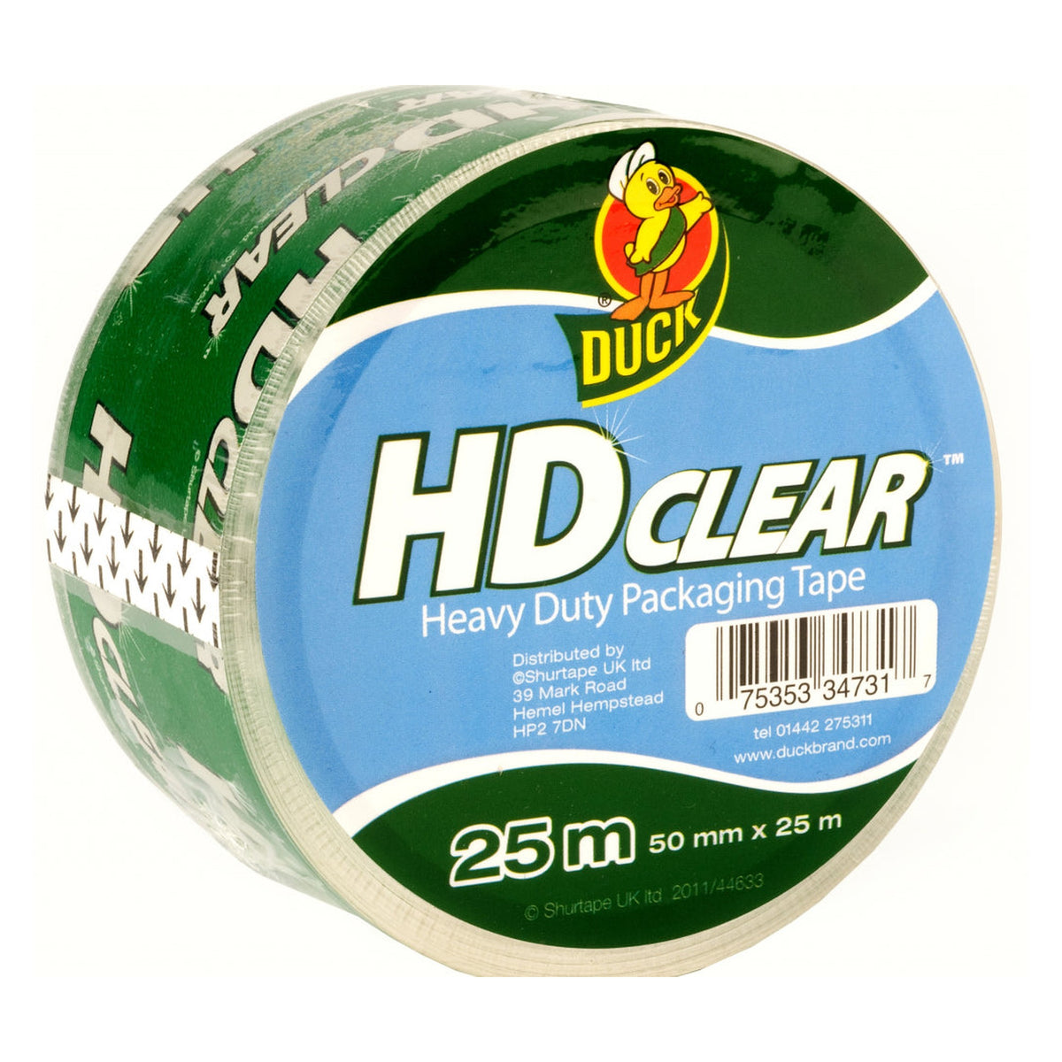 Duck Tape heavy duty clear packaging tape 50mm x 25m