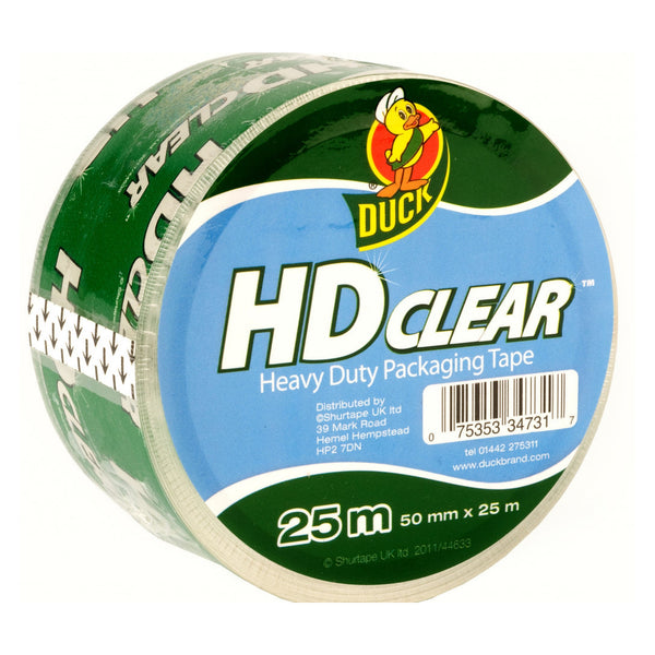 Duck Tape heavy duty clear packaging tape 50mm x 25m
