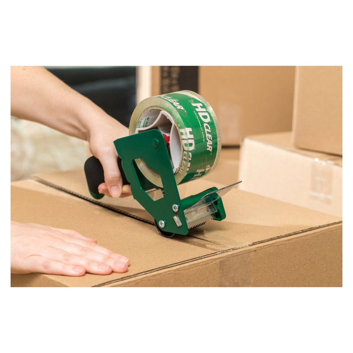 Duck Tape heavy duty clear packaging tape 50mm x 25m, view 3
