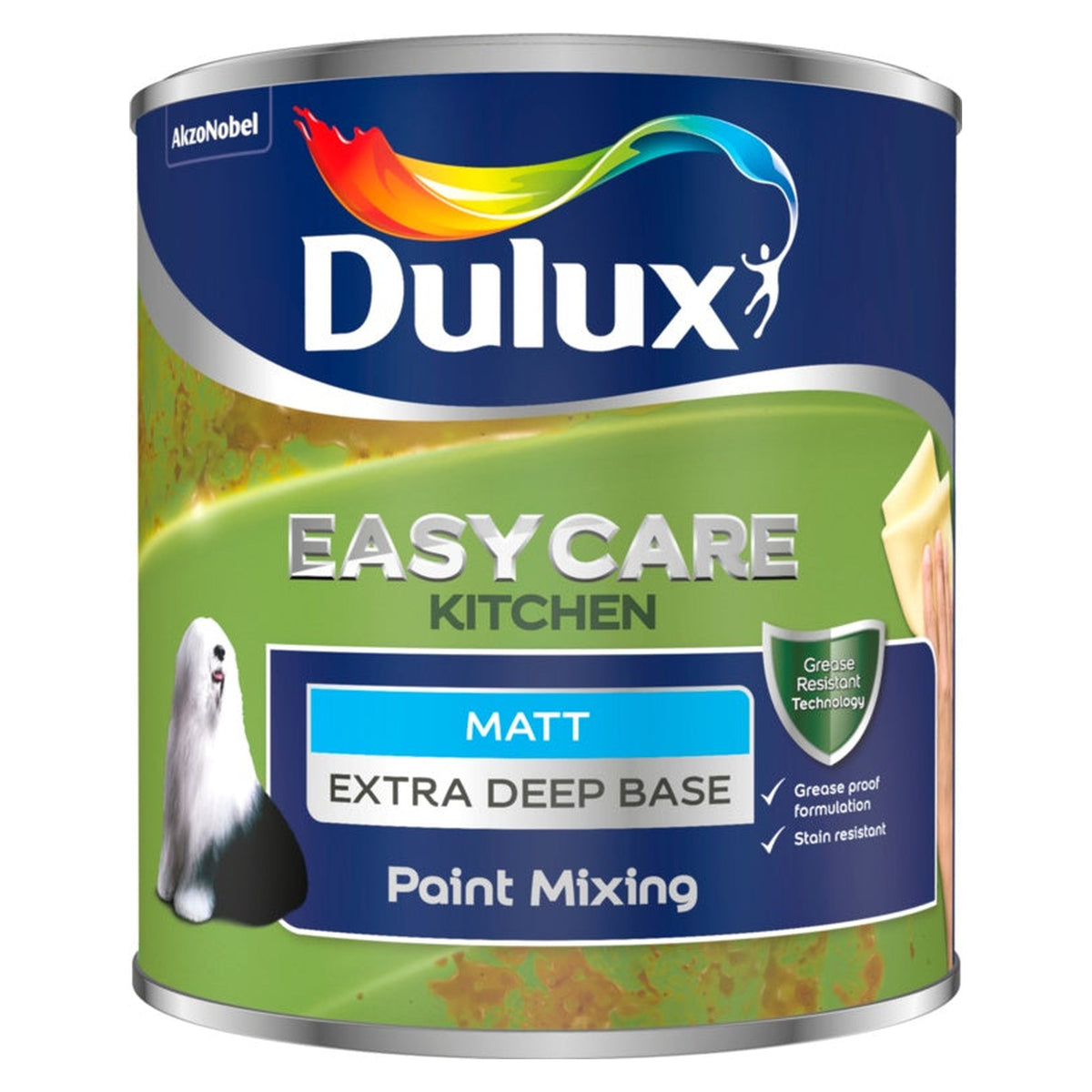 Dulux Colour Mixing Kitchen Matt Base 1L tin, Extra Deep