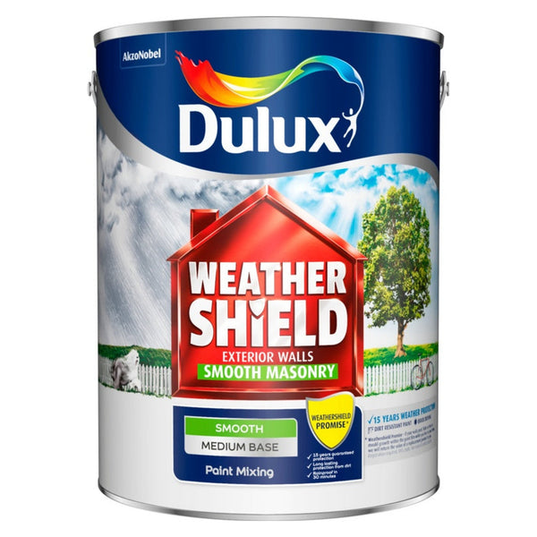 Dulux Colour Mixing Weathershield Smooth Medium Base 5L
