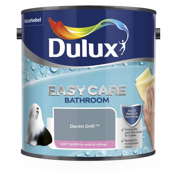 Dulux Easycare Bathroom Soft Sheen 2.5L tin in Denim Drift