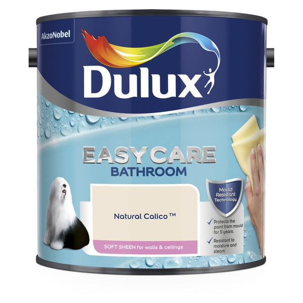 Dulux Easycare Bathroom Soft Sheen 2.5L tin in Natural Calico