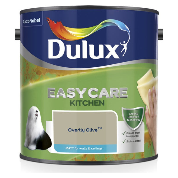 Dulux Easycare Kitchen Matt 2.5L tin in Overtly Olive