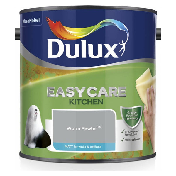 Dulux Easycare Kitchen Matt 2.5L tin in Warm Pewter