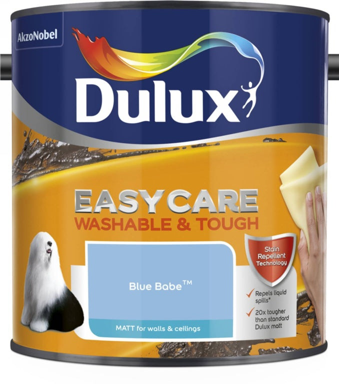 Dulux Easycare Matt 2.5L tin in Blue Babe