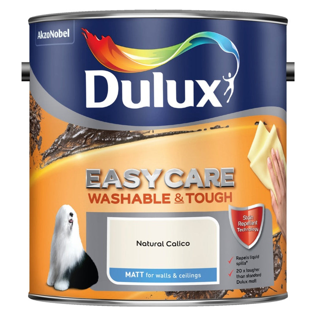 Dulux Easycare Matt 2.5L tin in Natural Calico