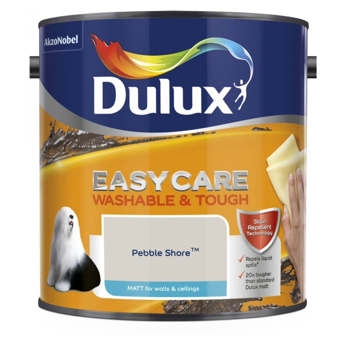 Dulux Easycare Matt 2.5L tin in Pebble Shore
