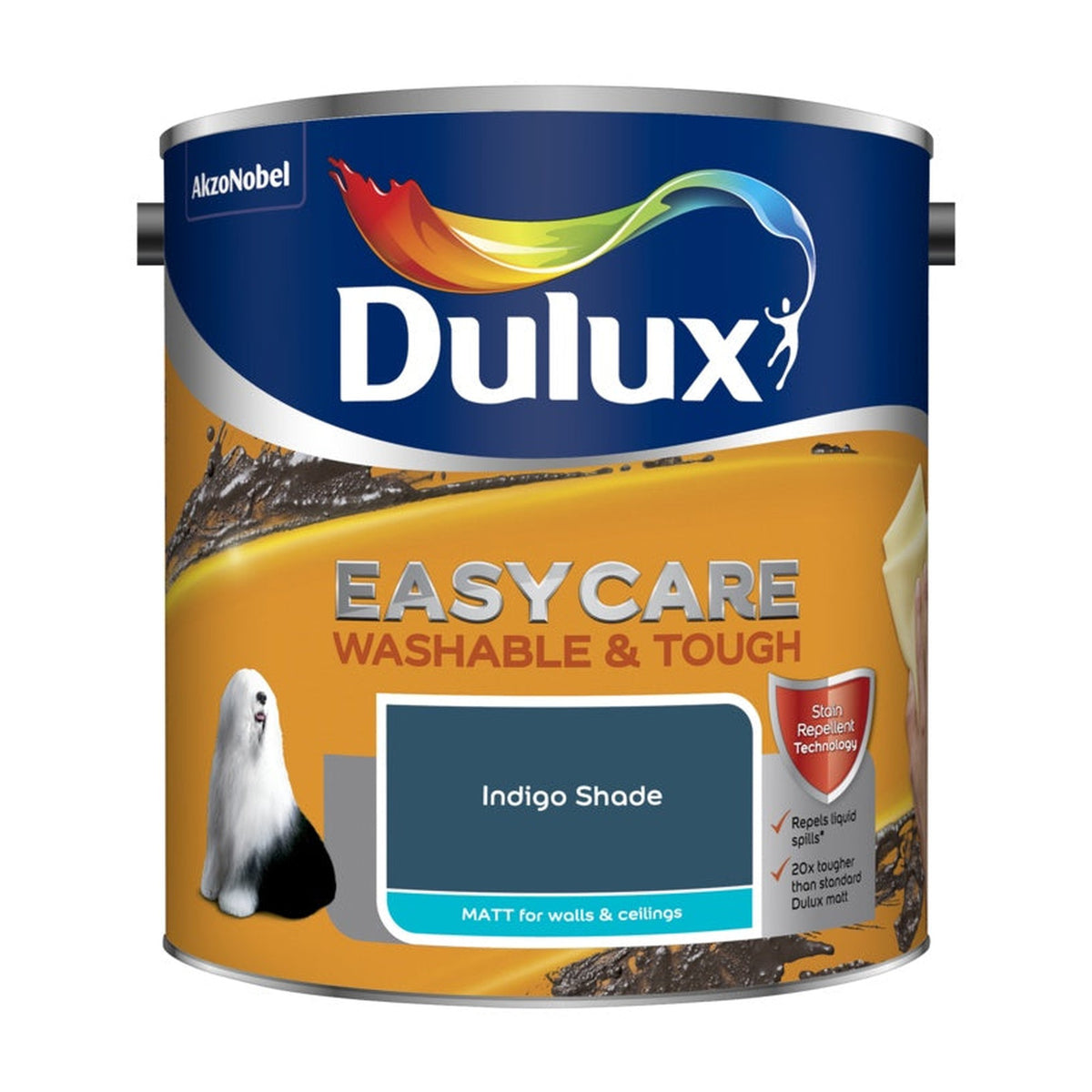 Dulux Easycare Washable & Tough Matt 2.5L tin in Indigo Shade
