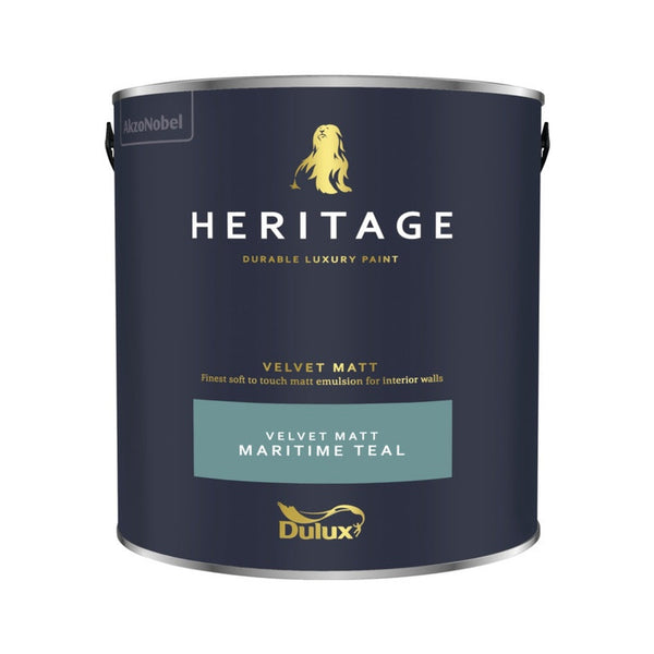Dulux Heritage Matt 2.5L tin in Maritime Teal