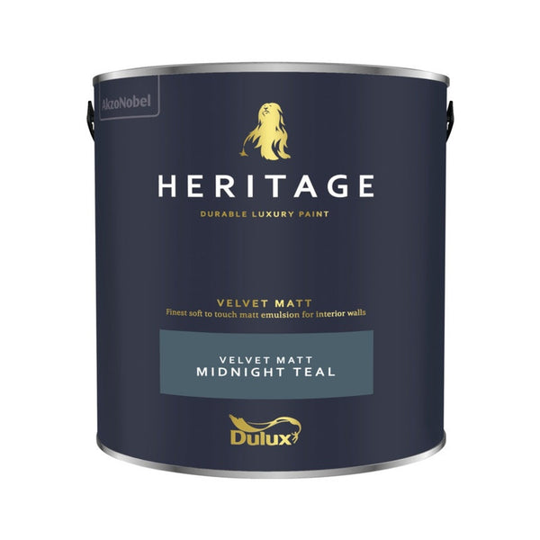 Dulux Heritage Matt 2.5L tin in Midnight Teal