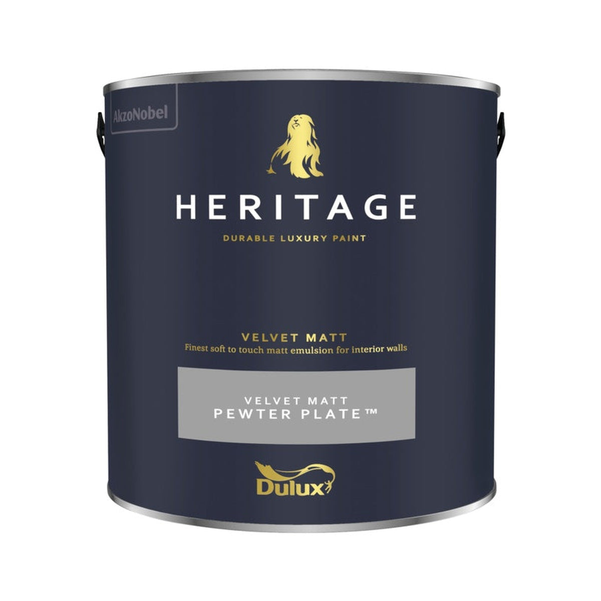Dulux Heritage Matt 2.5L tin in Pewter Plate