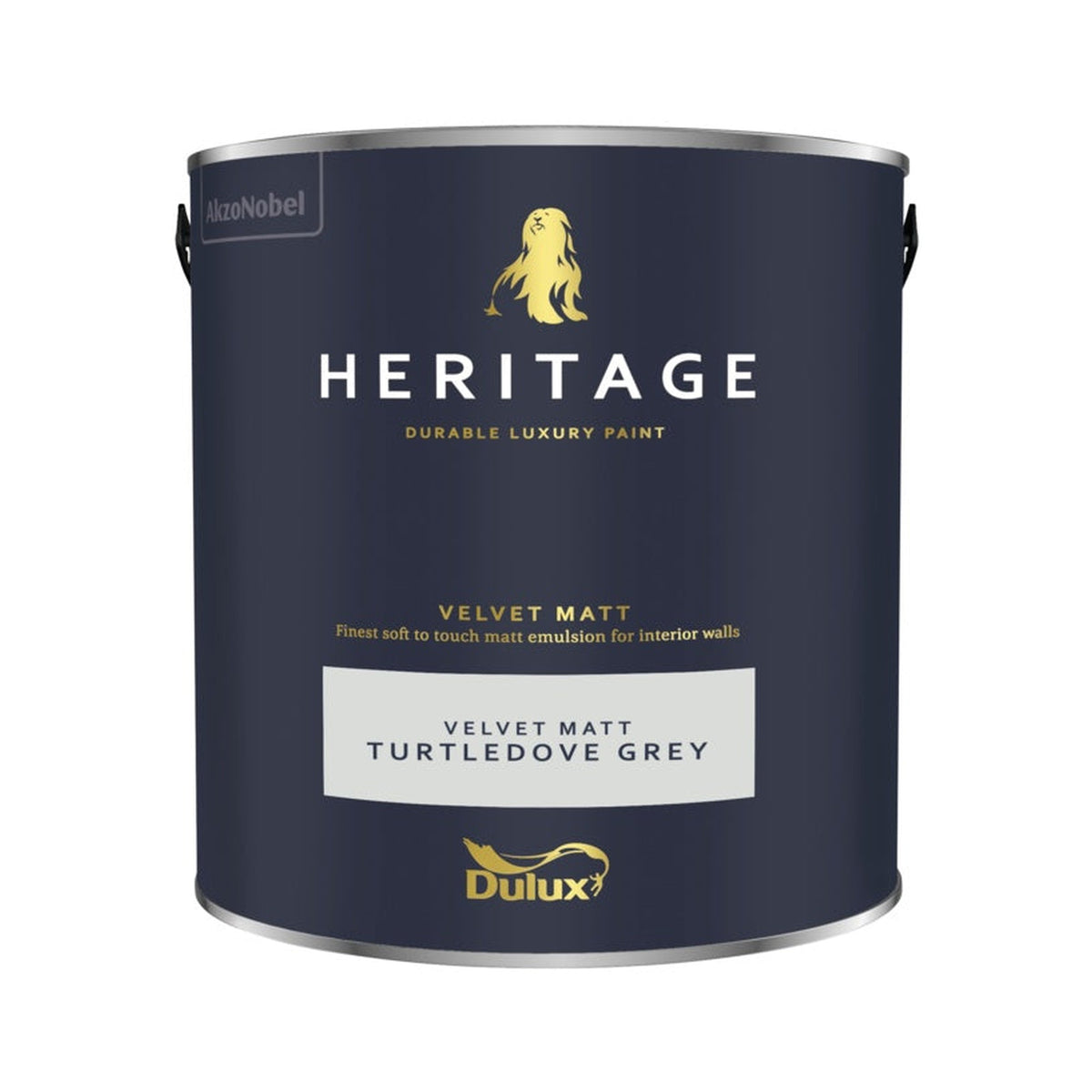 Dulux Heritage Matt 2.5L tin in Turtledove Grey