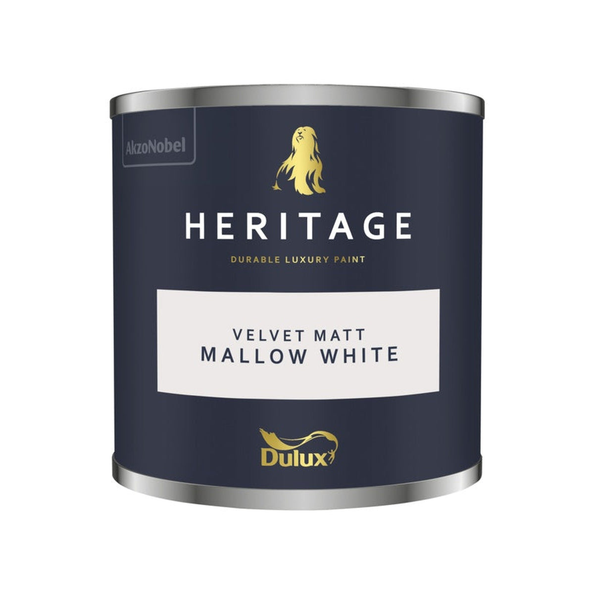 Dulux Heritage Matt 125ml tester pot in Mallow White