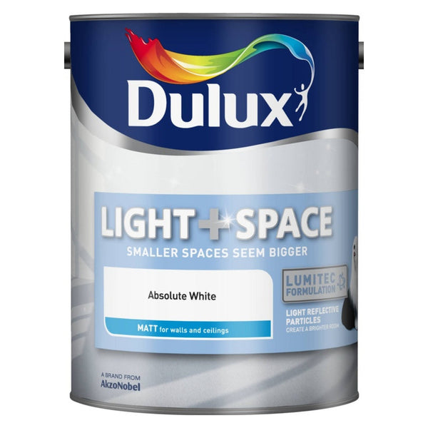 Dulux Light & Space Matt 5L in Absolute White