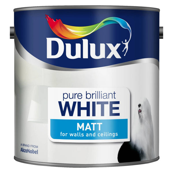 Dulux Matt emulsion 2.5L in Pure Brilliant White
