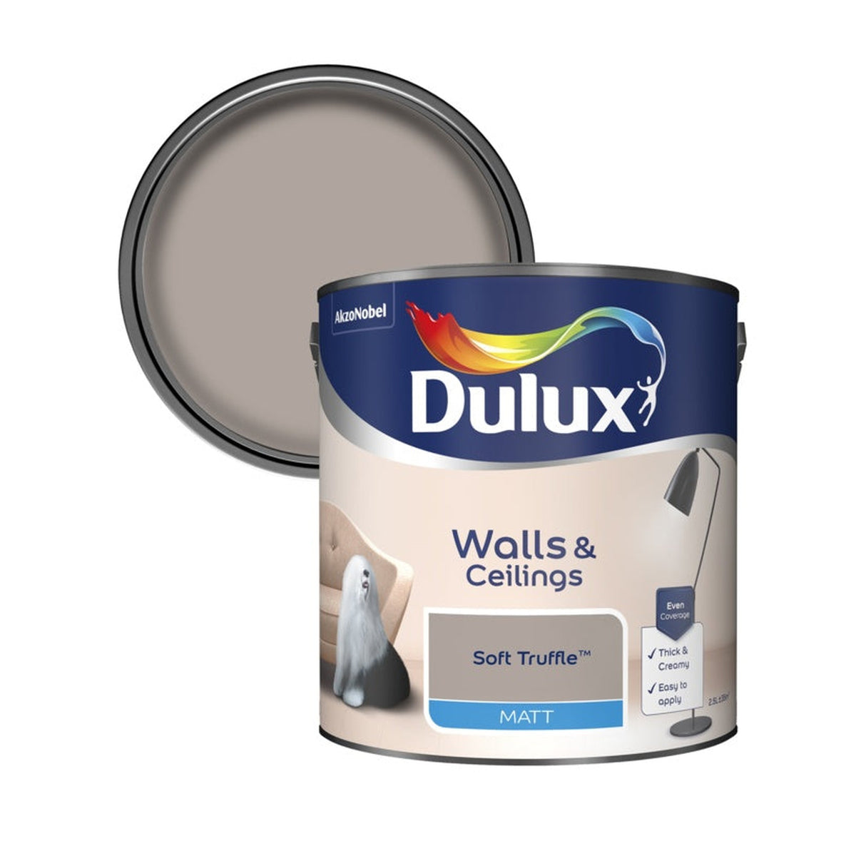 Dulux Matt emulsion 2.5L in Soft Truffle