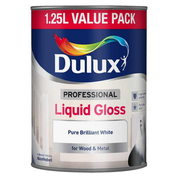 Dulux Professional Liquid Gloss 1.25L in Pure Brilliant White