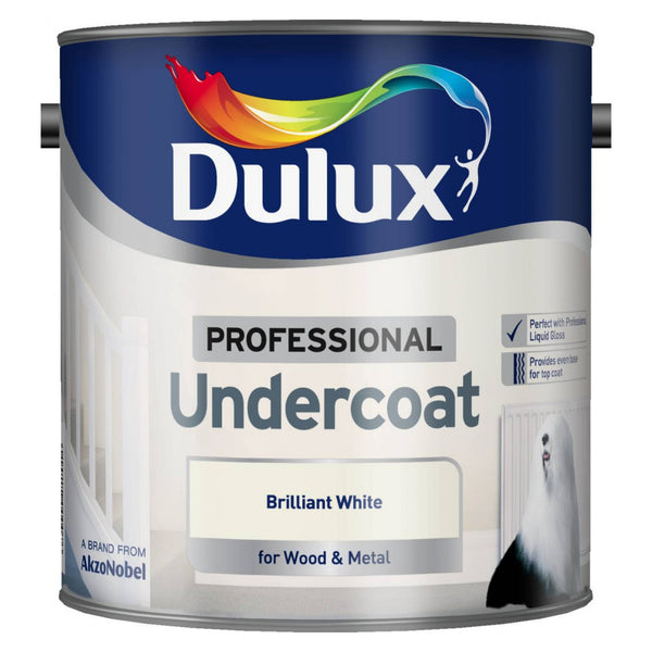 Dulux Professional Undercoat 2.5L in Brilliant White