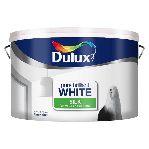 Dulux Silk 10L in Pure Brilliant White