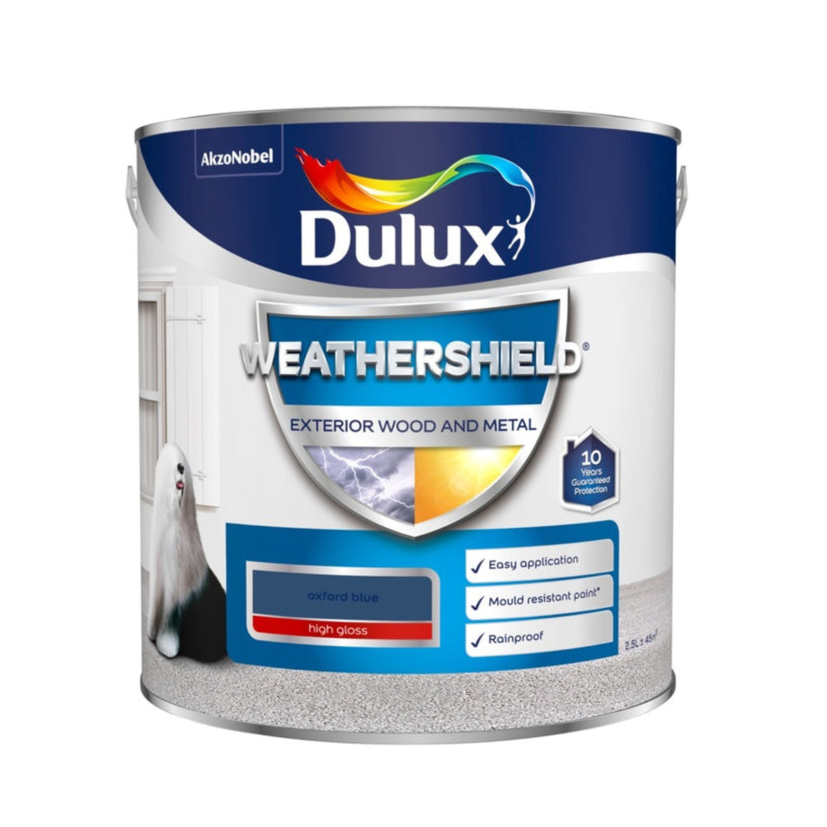 Dulux Weathershield Exterior Gloss Oxford Blue 2.5L tin