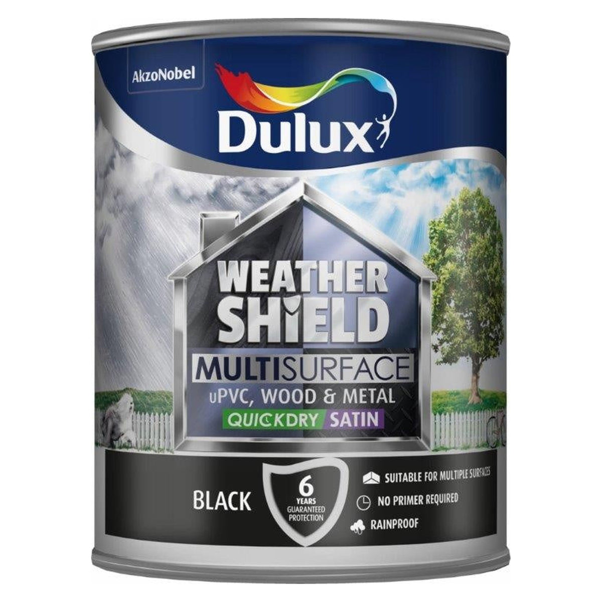 Dulux Weathershield Multi Surface black 750ml