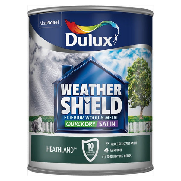 Dulux Weathershield Quick Dry Satin Heathland 750ml tin