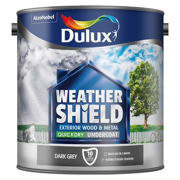Dulux Weathershield Quick Dry Undercoat 2.5L in dark grey