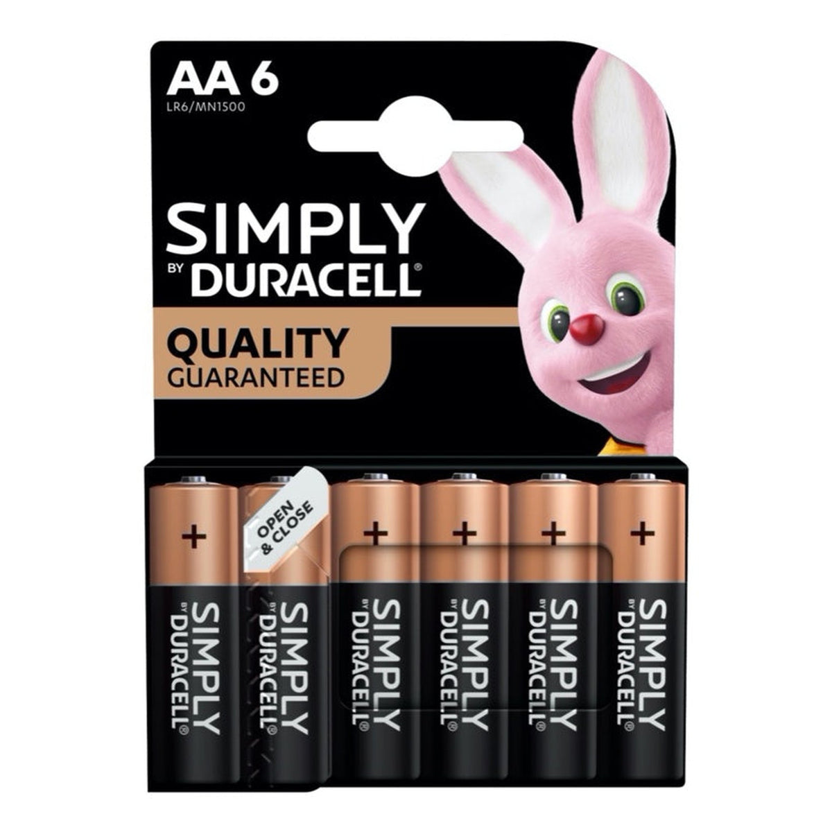 Duracell Simply AA batteries pack of 6