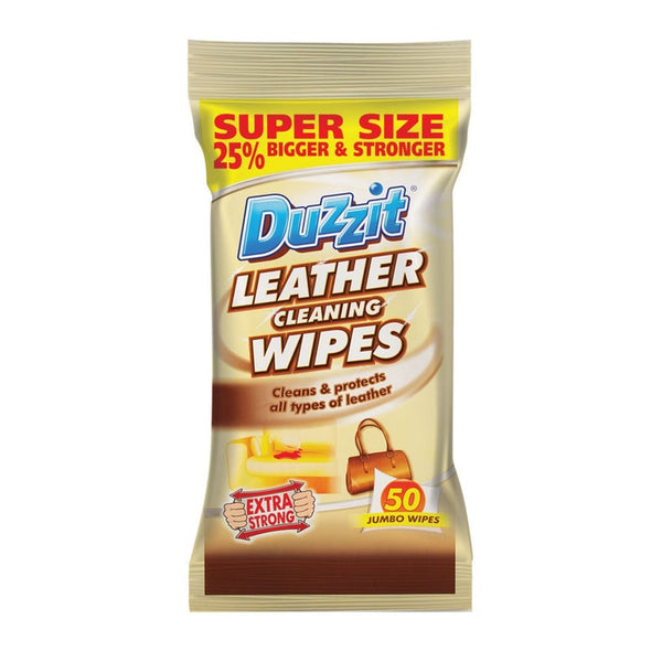 Duzzit leather cleaning wipes pack of 50