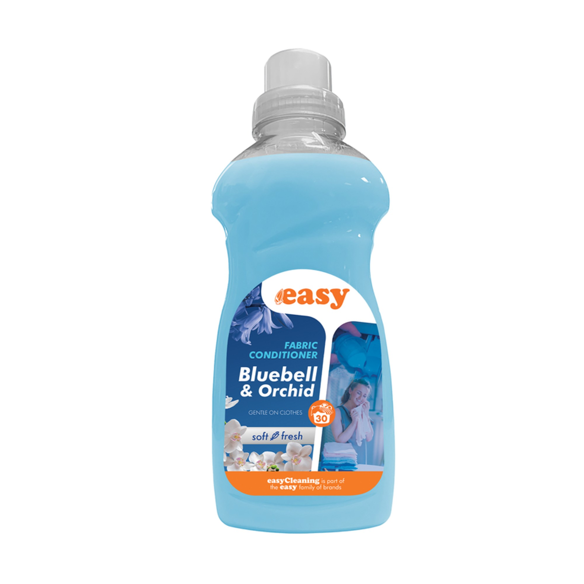 Easy fabric conditioner 750ml bottle in Bluebell Orchid