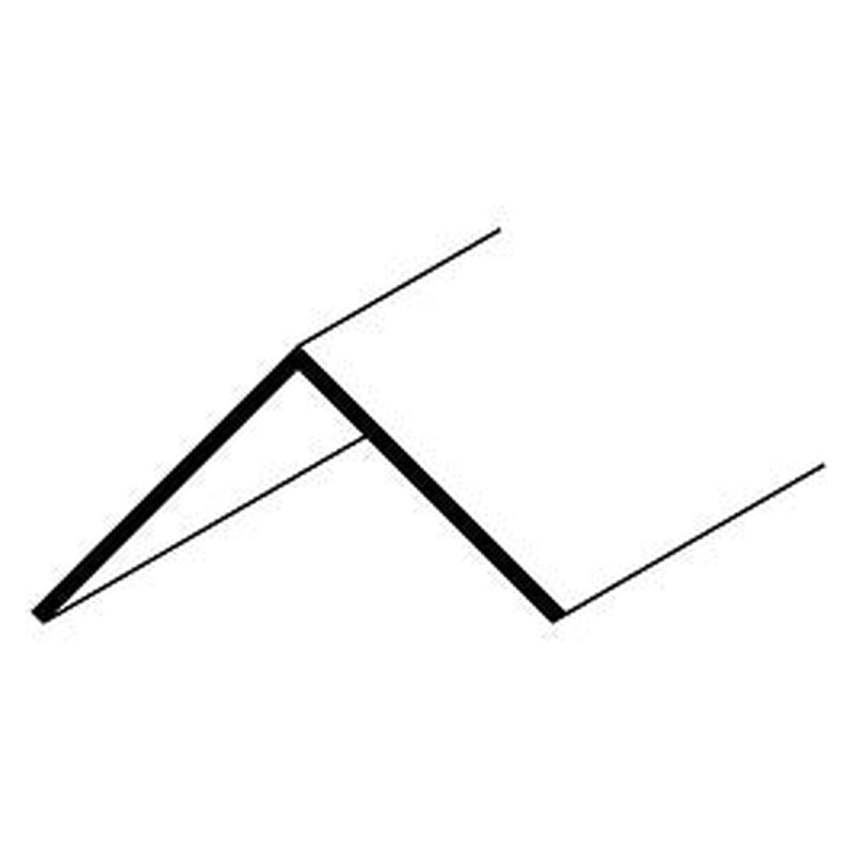 Pack of 12 Easyfix 38mm white angles 2.44m