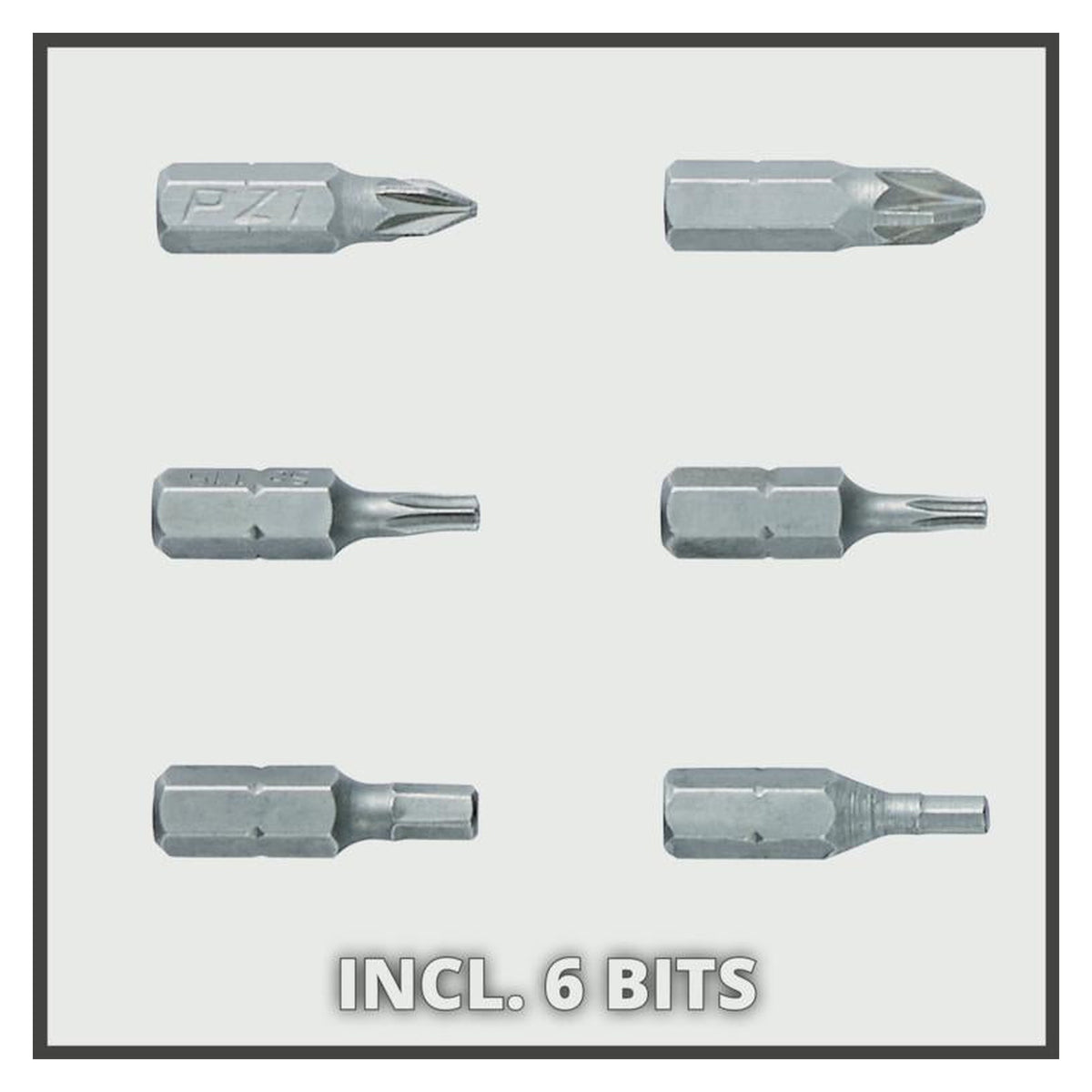 Einhell 3.6V cordless screwdriver with bits, view 6