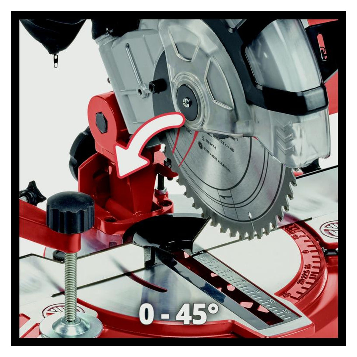 Einhell 210mm 1400W mitre saw, view 4