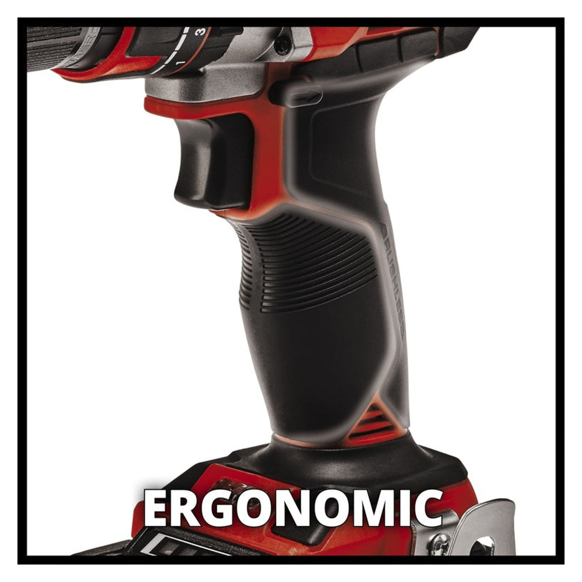 Einhell PXC 18V brushless combi drill kit with two batteries, view 6
