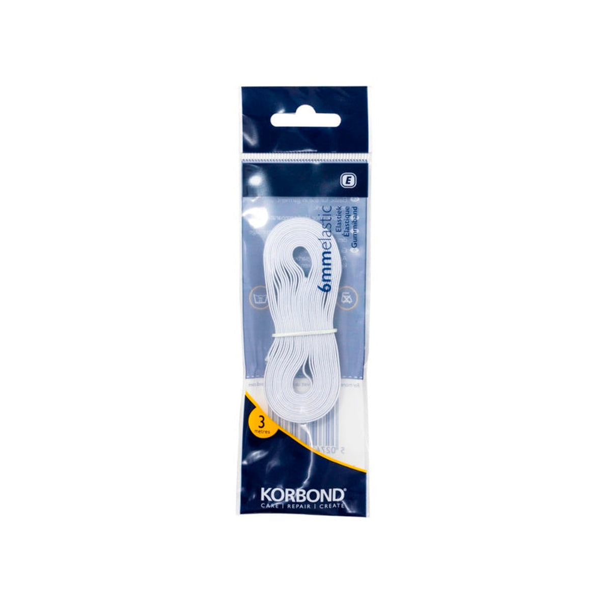 Elastic White 6mm - 3m