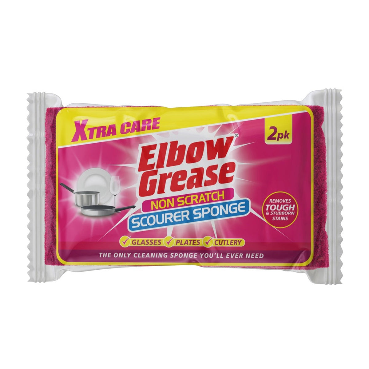 Pack of two Elbow Grease non scratch scourer sponges