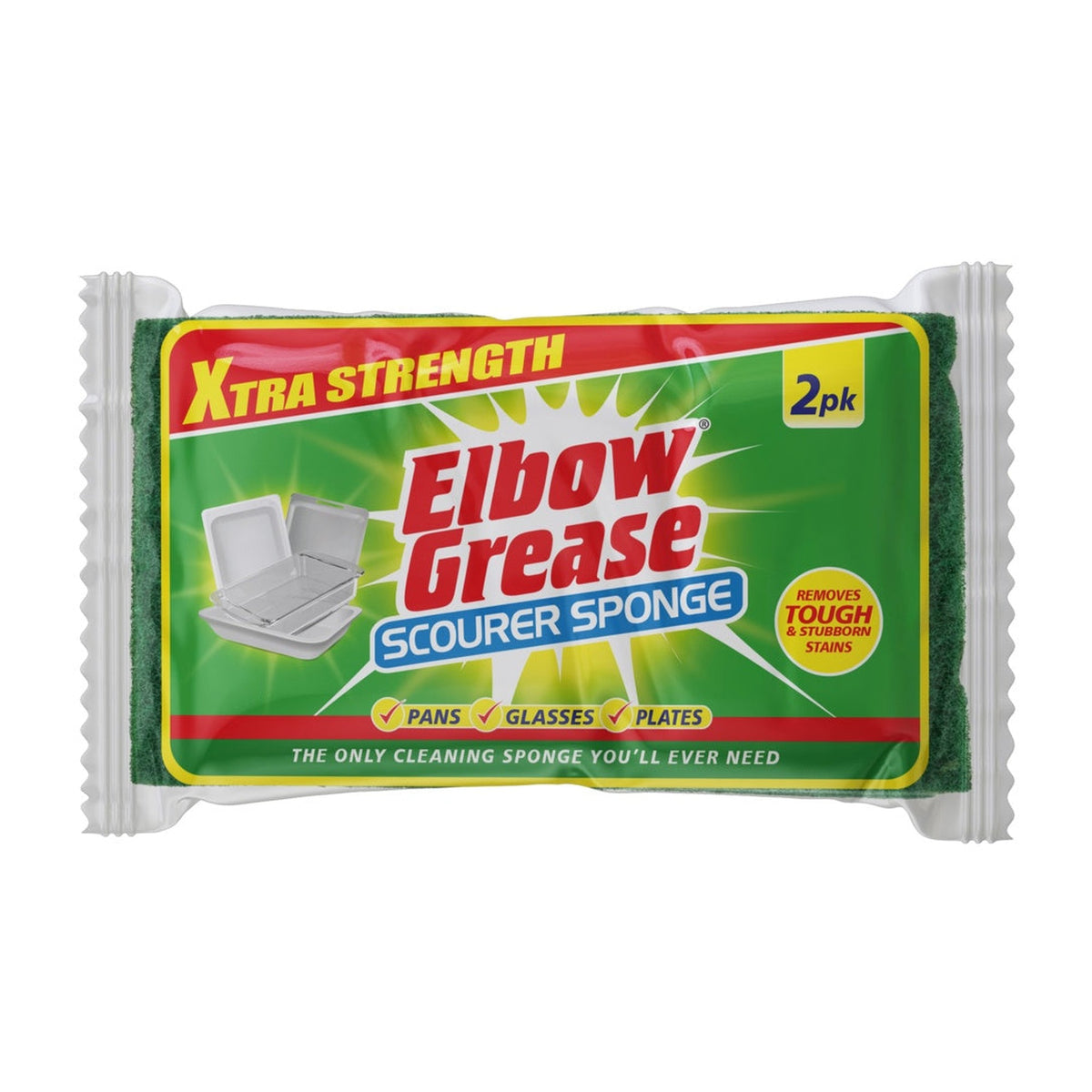 Elbow Grease super strong scourer sponges, pack of 2