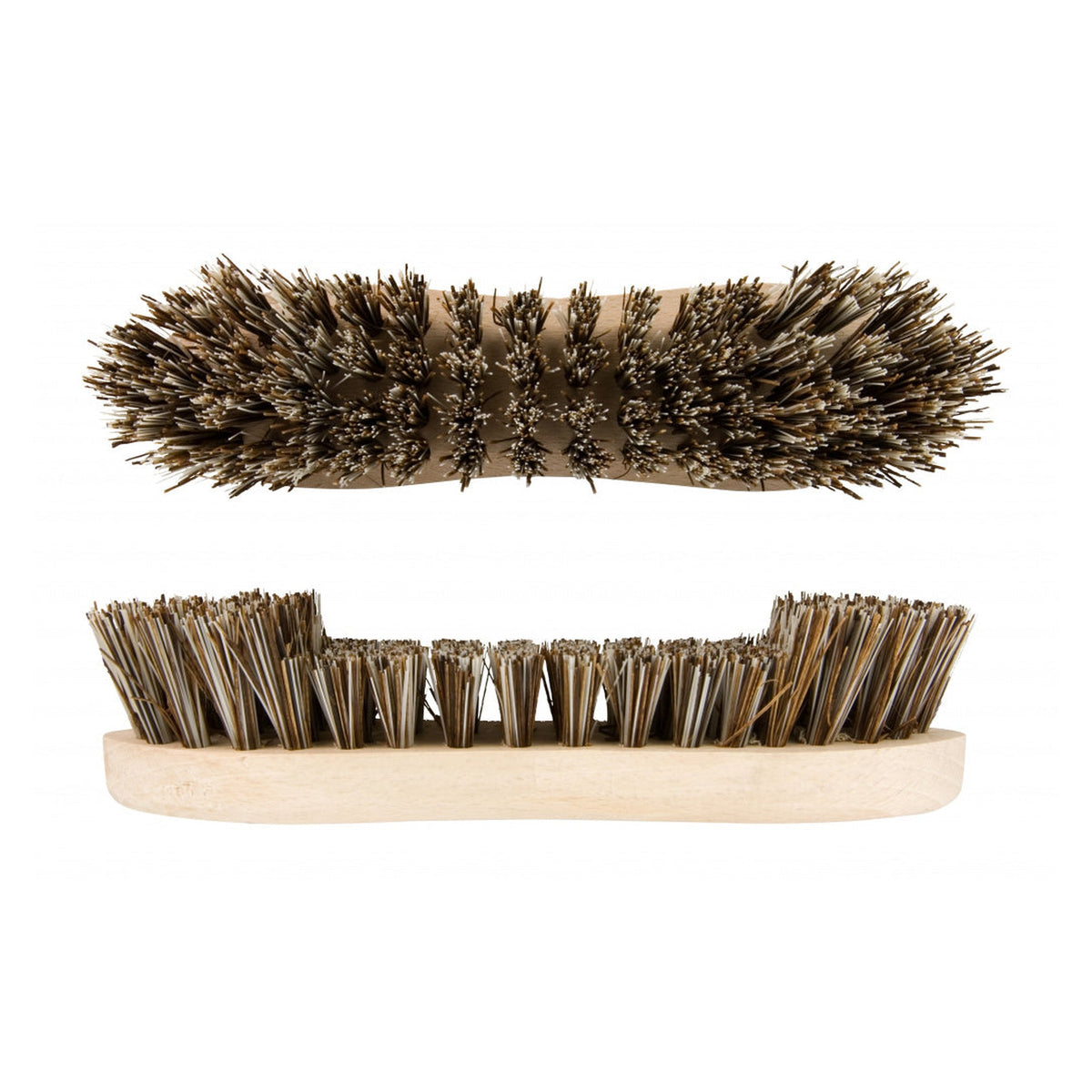 Elliott double wing scrubbing brush with wooden handle