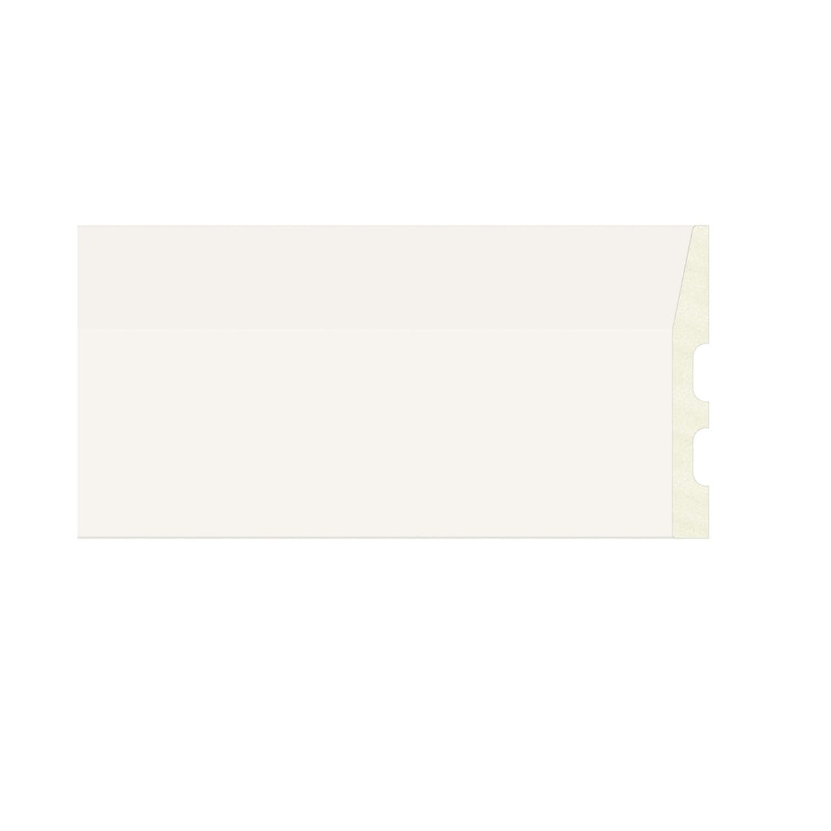 Emafyl white chamfered skirting board 119mm x 2.9m