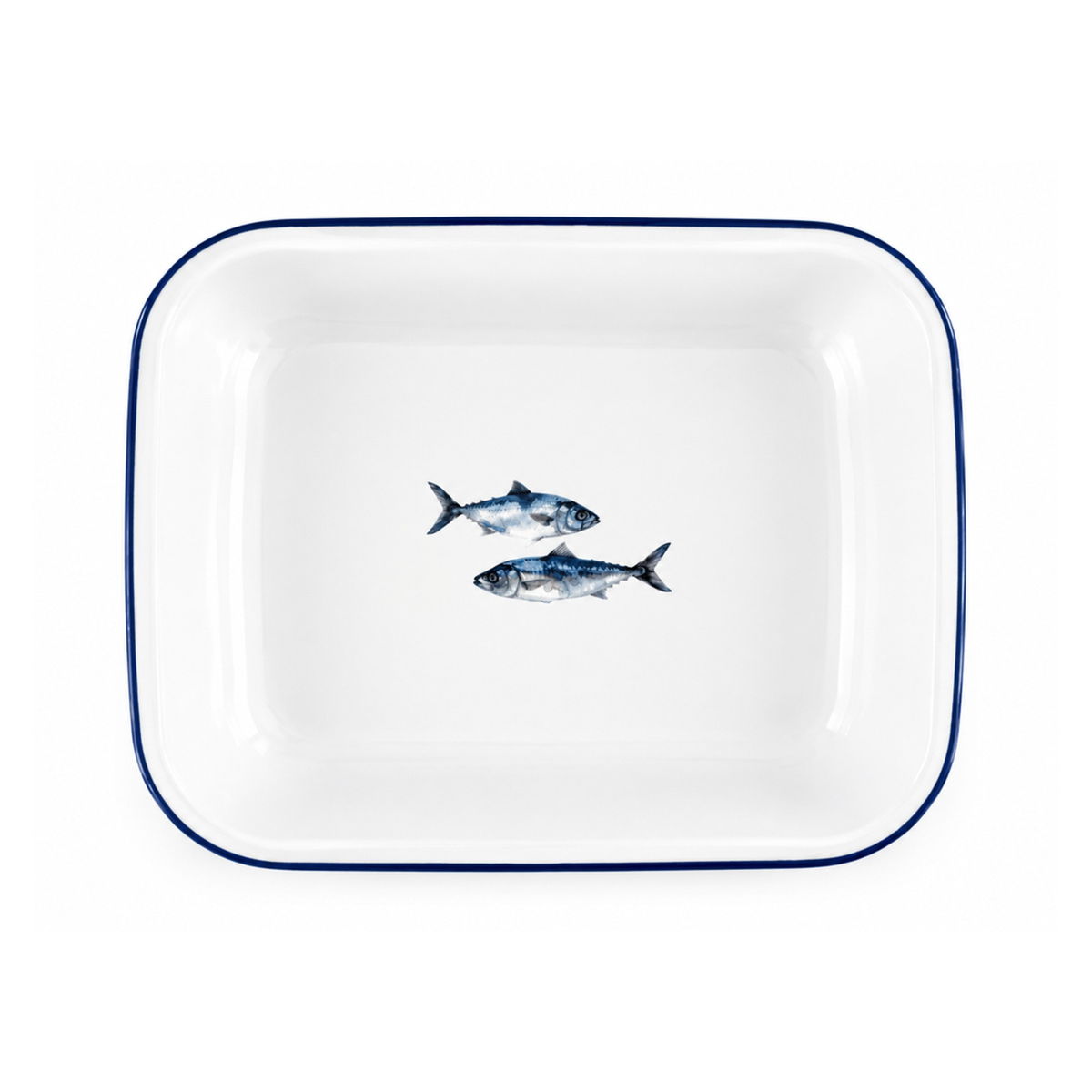 Enamel Bake Pan 28cm - Fish