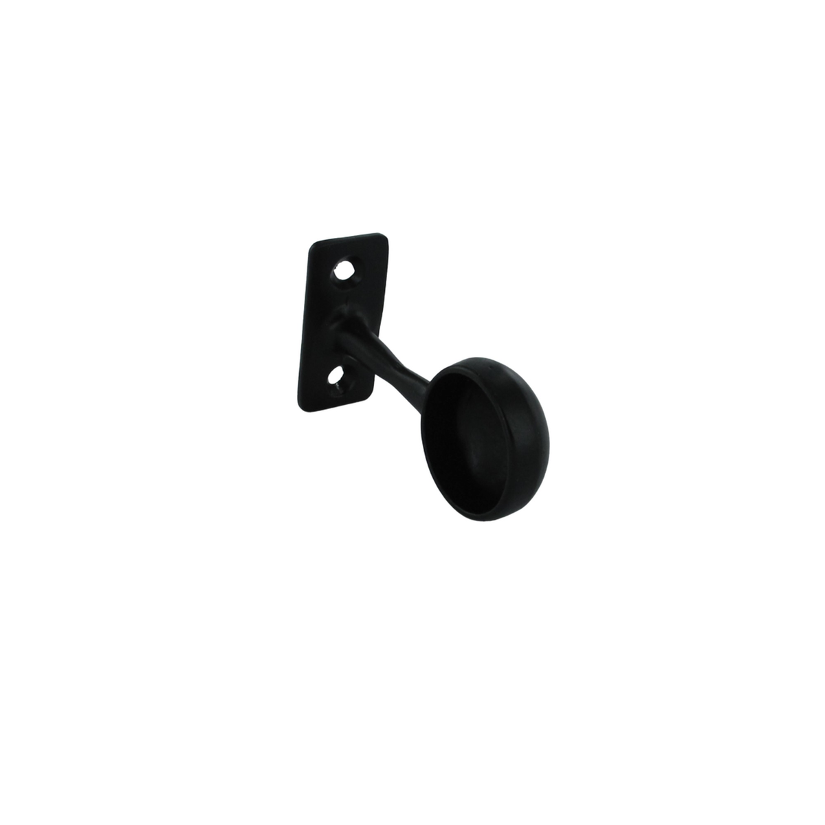 End Bracket Black 25mm - Pack 2
