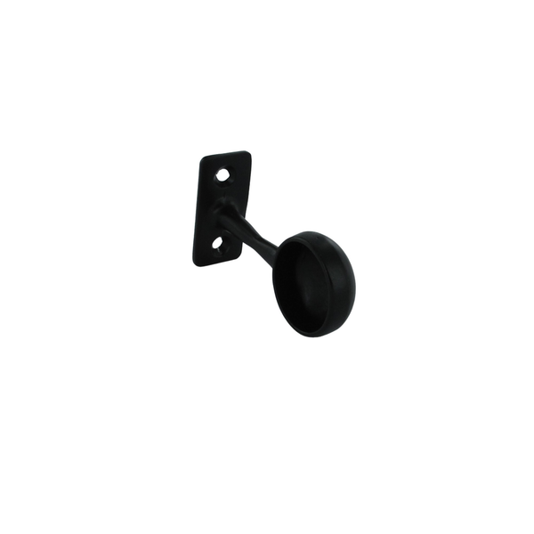End Bracket Black 25mm - Pack 2