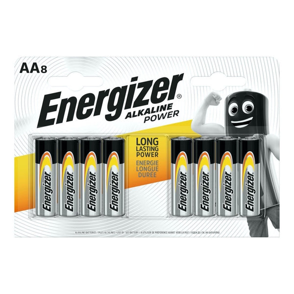 Energizer Alkaline Power AA batteries, pack of 8