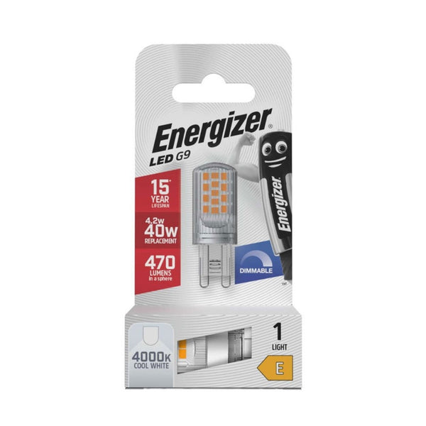 Energizer G9 LED lamp 4.2W 4000K dimmable