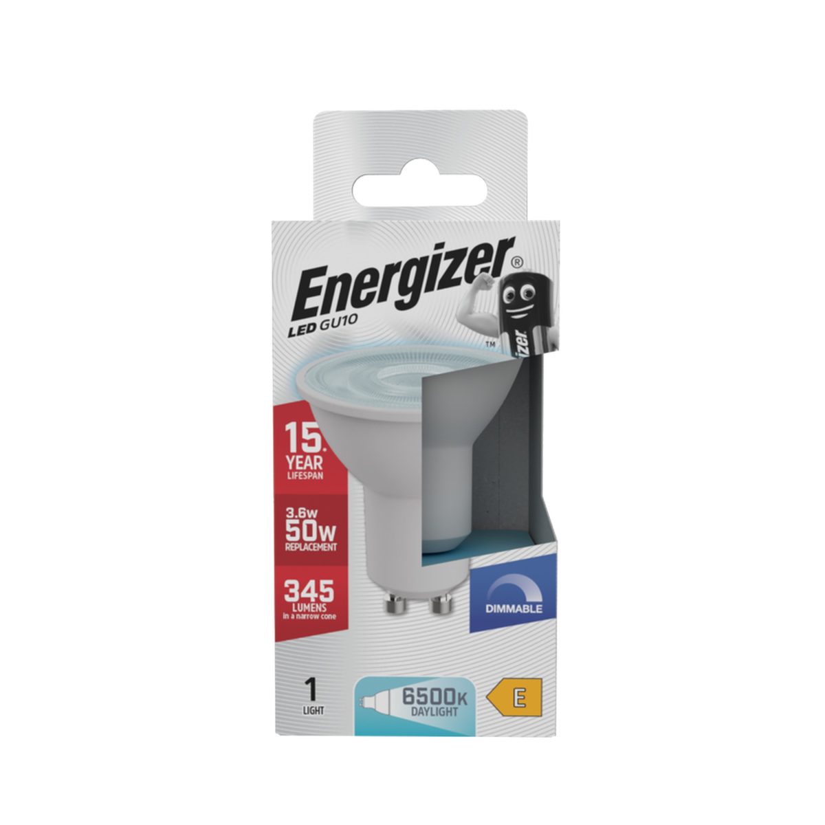 Energizer 3.6W dimmable LED GU10 daylight bulb