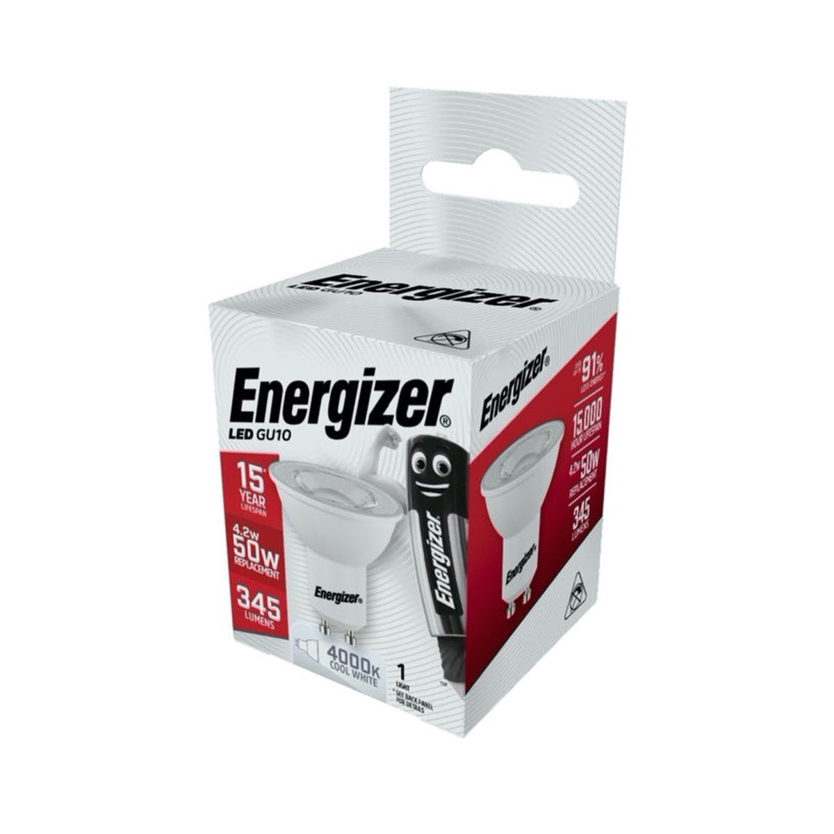Energizer 4.2W LED GU10 bulb in cool white