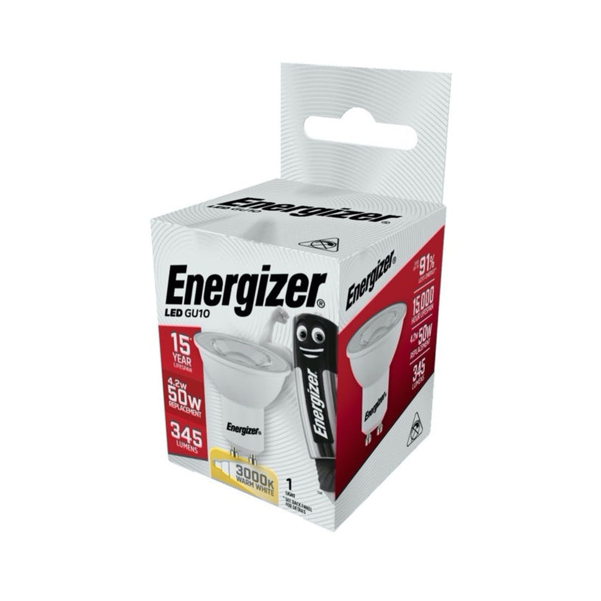 Energizer 4.2W GU10 LED bulb warm white