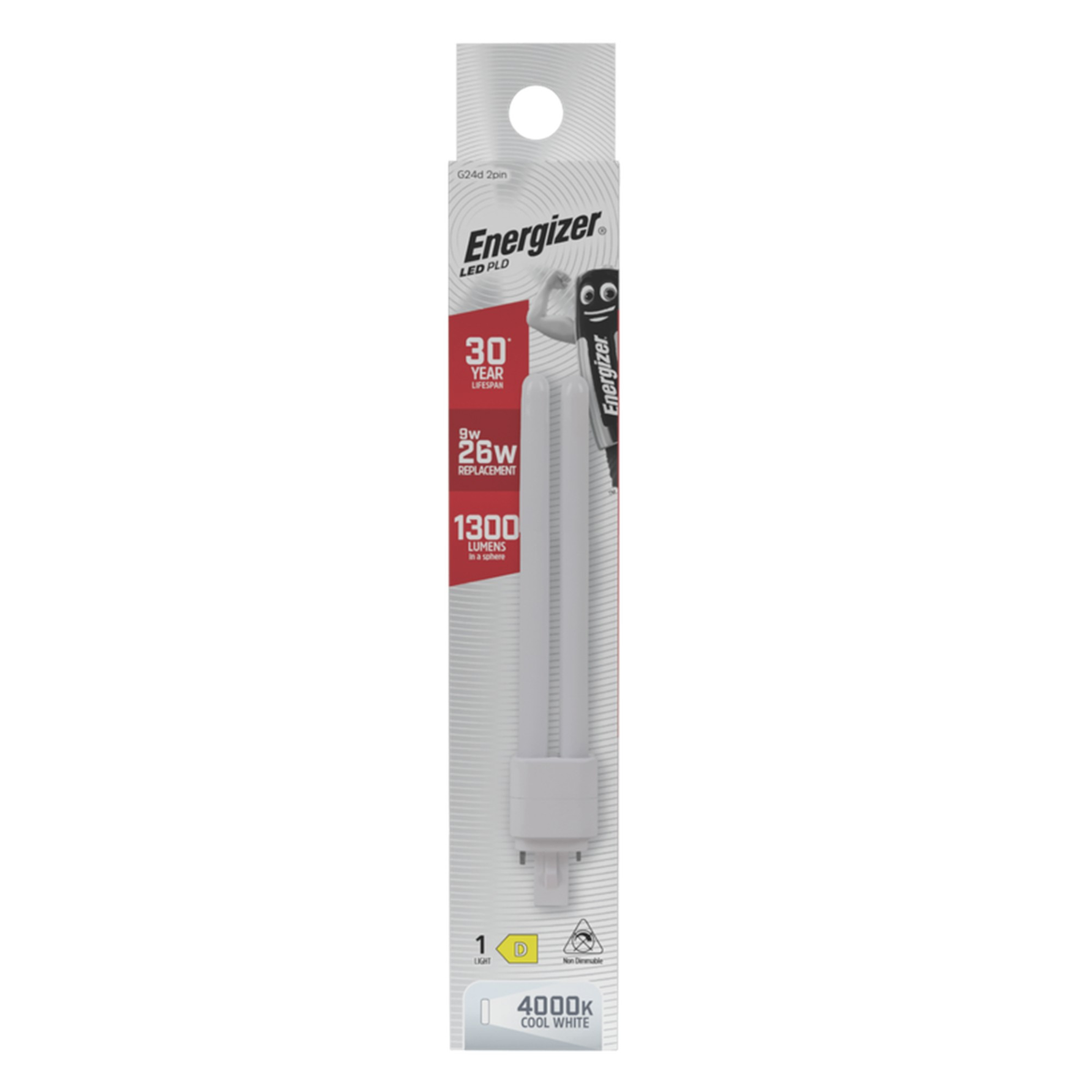 Energizer LED PLD G24d 2 pin 9W lamp
