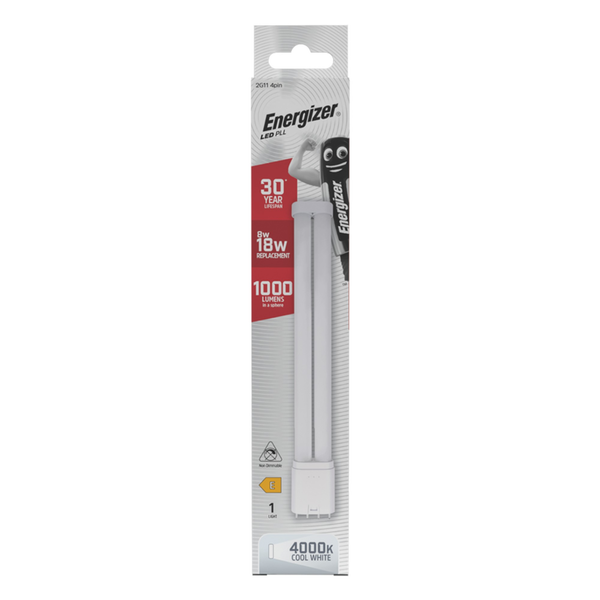 Energizer LED PLL 2G11 4 pin 8W lamp 4000K